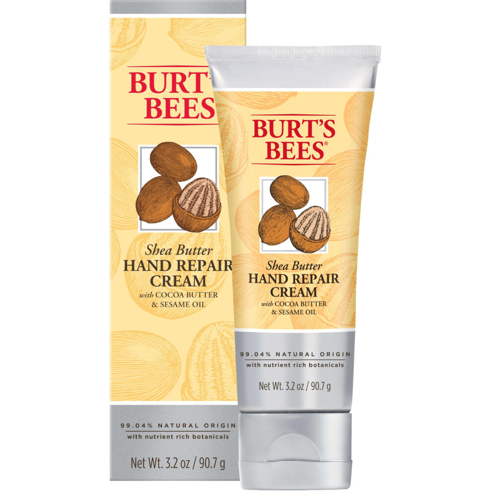 Burt's Bees Stocking Stuffers  Shea Butter Hand Repair Cream  Natural Origin Skin Care Christmas Gifts 3.2 Oz Package May Vary