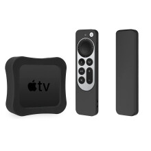 (Black) Silicone Remote Case For Apple TV 2022 Siri Remote 4K 3rd Generation Remote Control Protective Cover Set-top Box Protective Case