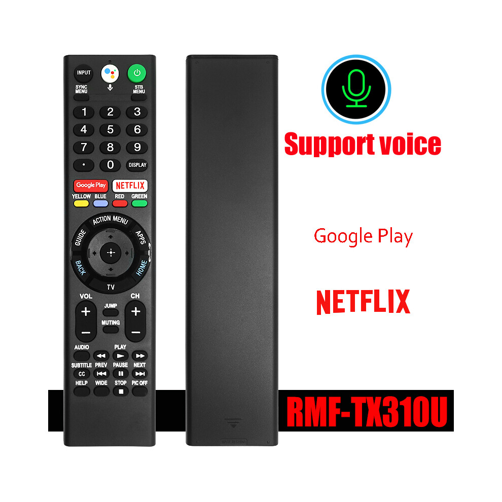 (RMF-TX310U) RMF-TX300E TX310B TX310U TX310P TX300P Bluetooth Voice Microphone Remote Control for Sony 4K Smart LCD TV Remote Control