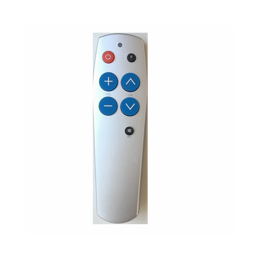 (SILVER) Universal Learn Remote Control for TV STB DVD BOX DVB Lighting , 7 Big Keys Smart Controller Copy Code from Original Controller