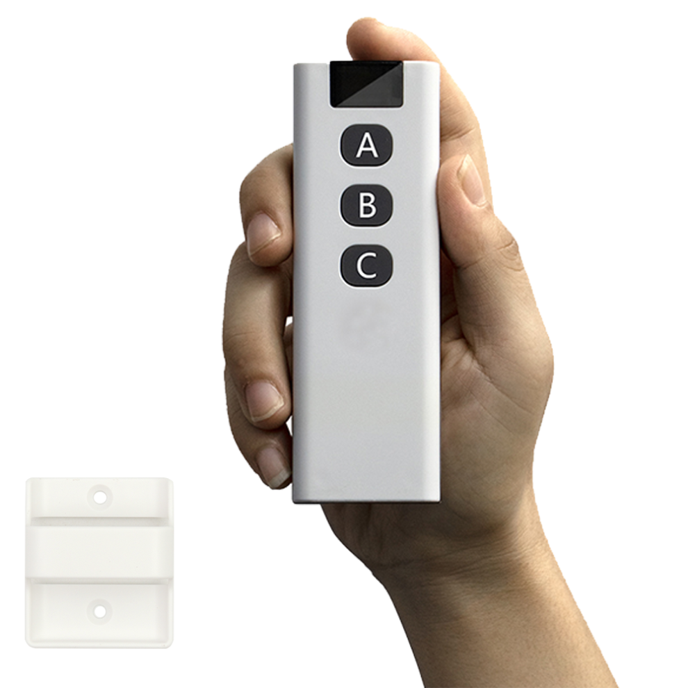 (3buttons) 433 Mhz Wireless RF Remote Control 1527 Learning Code Remote Controller 1/2/3/4CH Controller For Garage Door Lamps Lights Gate