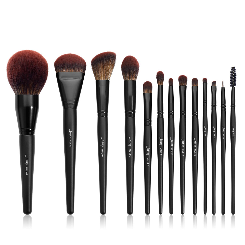 Jessup Full Makeup Brushes Set 13Pcs Professional Vegan Foundation Po