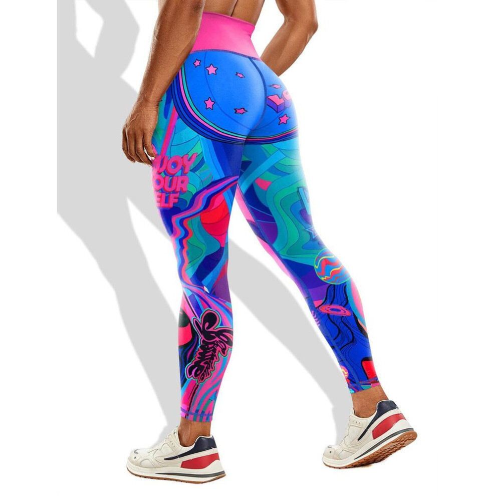 (Large) "New Cross-Border Personalized High-Elastic Yoga Pants for Running, Cycling, and Outdoor Fitness