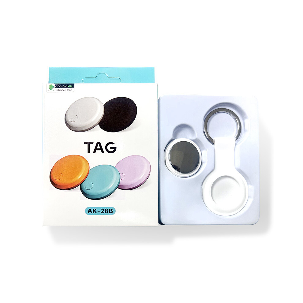 (-Airtag) Smart Airtag Bluetooth Gps Tracker Work With Android&Ios System Air Tag Tracker Mini Locator Pet Key Finder White