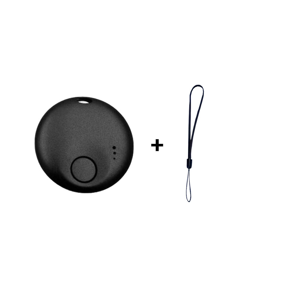 (black) Mini Air Tag Compatible with Apple Find My APP Smart GPS Tracker with Key Ring for Pet Car Key Children Elderly Anti-lost Finder