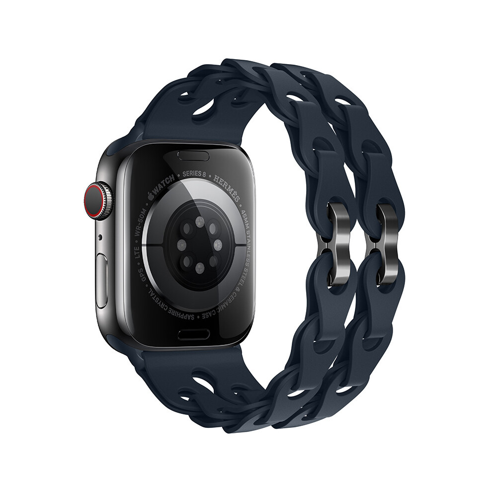 (Midnight, 42Mm 44Mm 45Mm 49Mm) Silicone Strap For Apple Watch Ultra 2 Band 49Mm 44Mm 42Mm 38 40Mm 41Mm Sport Correa Bracelet For Iwatch Series 9 8 7 Not,Specified 787366936357