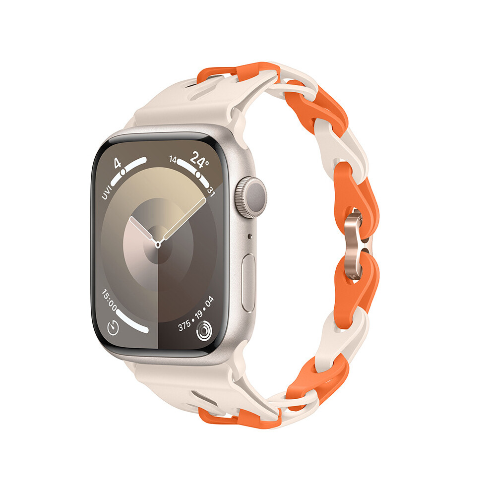 (Single OStar, 42mm 44mm 45mm 49mm) Silicone Strap for Apple Watch Ultra 2 Band 49mm 44mm 42mm 38 40mm 41mm Sport Correa Bracelet for Iwatch Series 9