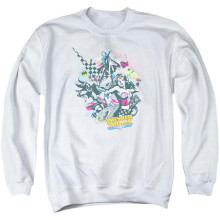 Trevco Sportswear DCO522-AS-2 DC Power Trio Adult Crewneck Sweatshirt, White - Medium