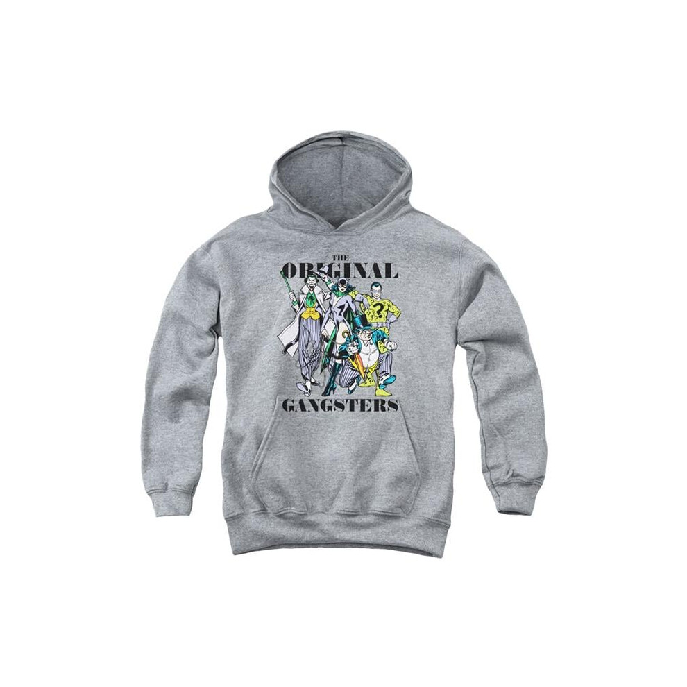 Trevco Sportswear DCO821B-YFTH-3 DC Original Gangsters Youth Hooded Sweatshirt, Athletic Heather - Large-image-OPC-PGCMQNK-NEW