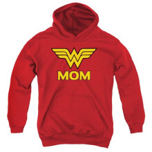 Trevco Sportswear DCO892-YFTH-1 DCO Wonder Mom Youth Hooded Sweatshirt, Red - Small