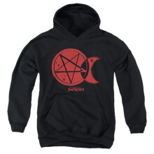Trevco Sportswear WBT919-YFTH-4 Chilling Adventures of Sabrina Dark Moon Youth Hooded Sweatshirt, Black - Extra Large