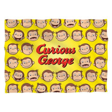Trevco Sportswear UNI878-PLO1-0 20 x 28 in. Curious George Heads Pillow Case, White