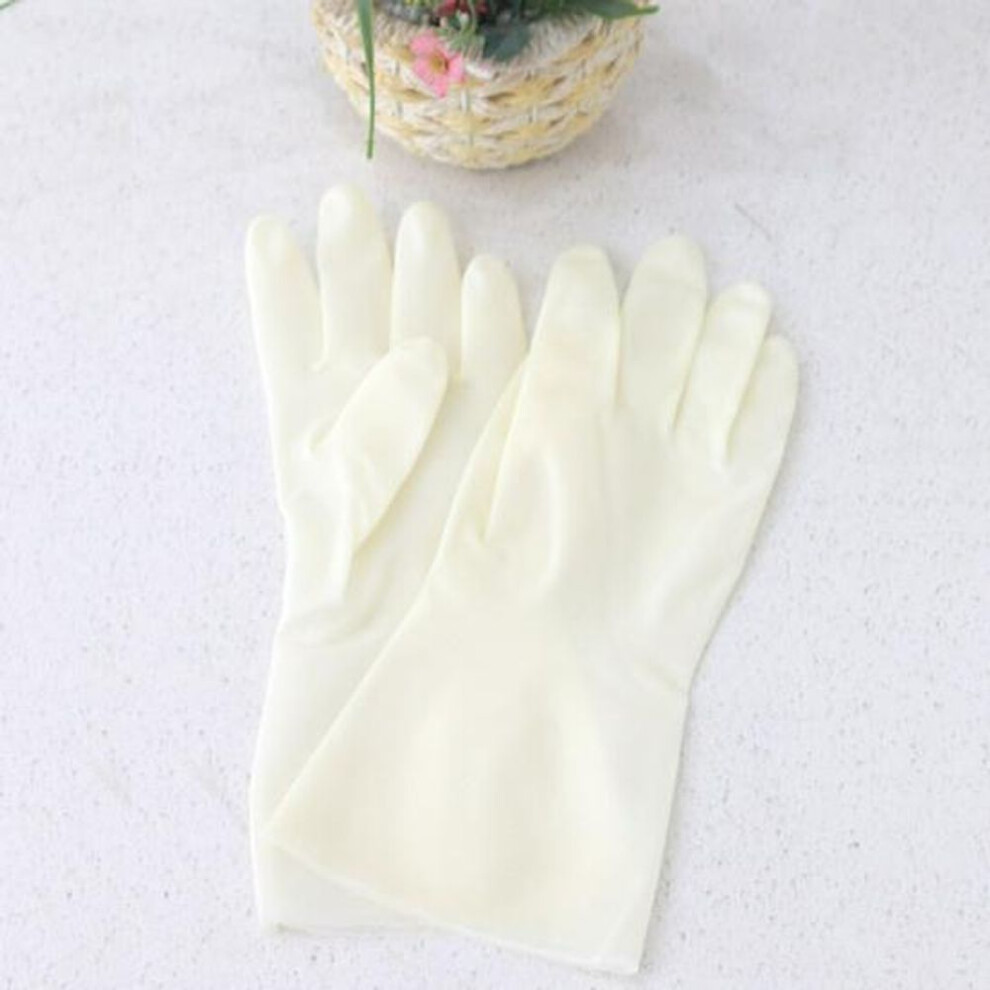 (white, Extra Large) "70g Puncture, Wear, Oil, And Tear-resistant Nitrile Gloves With Non-sticky Latex