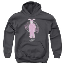 Trevco Sportswear WBM648-YFTH-1 A Christmas Story Pink Nightmare Youth Hooded Sweatshirt, Charcoal - Small