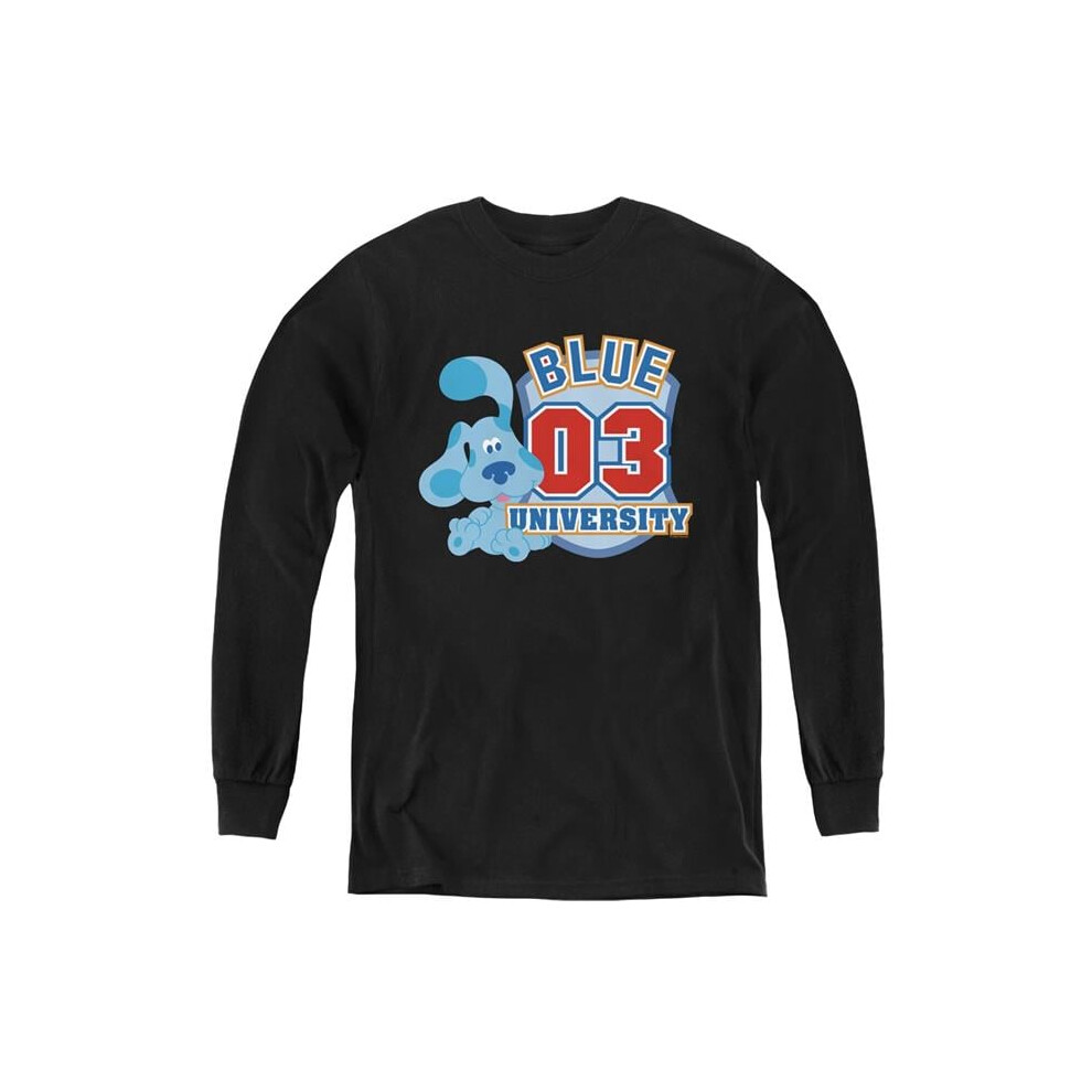 Trevco Sportswear NICK393-YL-1 Blues Clues Classic University Long Sleeve Youth T-Shirt, Black - Small-image-OPC-PGCMZTR-NEW