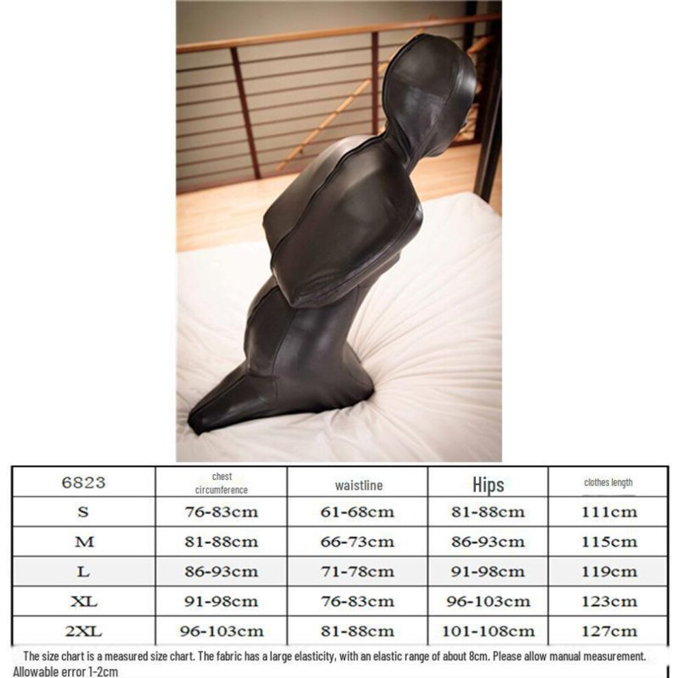 (Large) "unisex Cross-dressing Bodysuit With Zipper: Full-cover Latex Ammonia Design