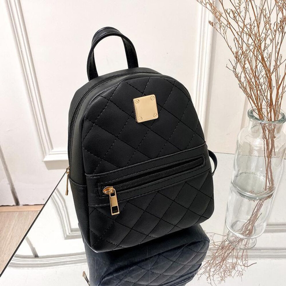 (black) 2021 Diamond Fashion Women's Casual Backpacks & Handbags - Small School Bags & Single Shoulder Mobile Phone Bags