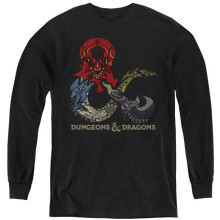 Trevco Sportswear HBRO753-YL-3 Dungeons & Dragons Long Sleeve Youth T-Shirt, Black - Large