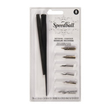 Speedball Skizzierstift-Set     2 Stifthalter mit 6 Stiftspitzen