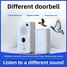 Ultrasonic Wireless Bird Repellent for Home and Balcony - Part No: One-tow Bird Repellent Doorbell - Humane, Silent to People, Eco-friendly