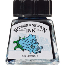 Winsor & Newton Drawing Ink  14ml Bottle  Cobalt