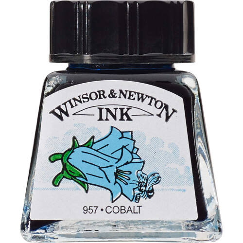 Winsor & Newton Μελάνη Σχεδίασης, 14ml, Κοβάλτιο