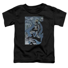 Trevco Sportswear BM2840-KT-1 Batman Seurbat Toddler Short Sleeve T-Shirt, Black - Large 4T