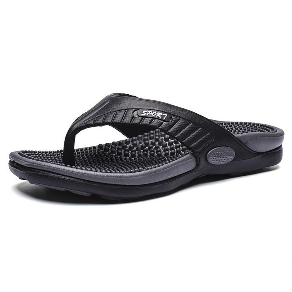 (black, 41) "men's Large Outdoor Beach Flip-flops And Home Sandals