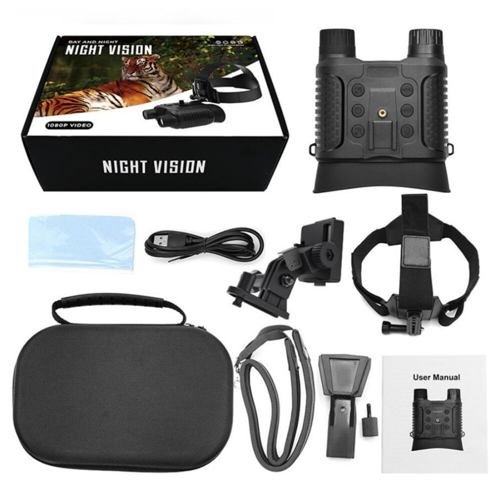 Hd 1080p Waterproof Night Vision Binoculars With 2.7" Screen - Nv8160