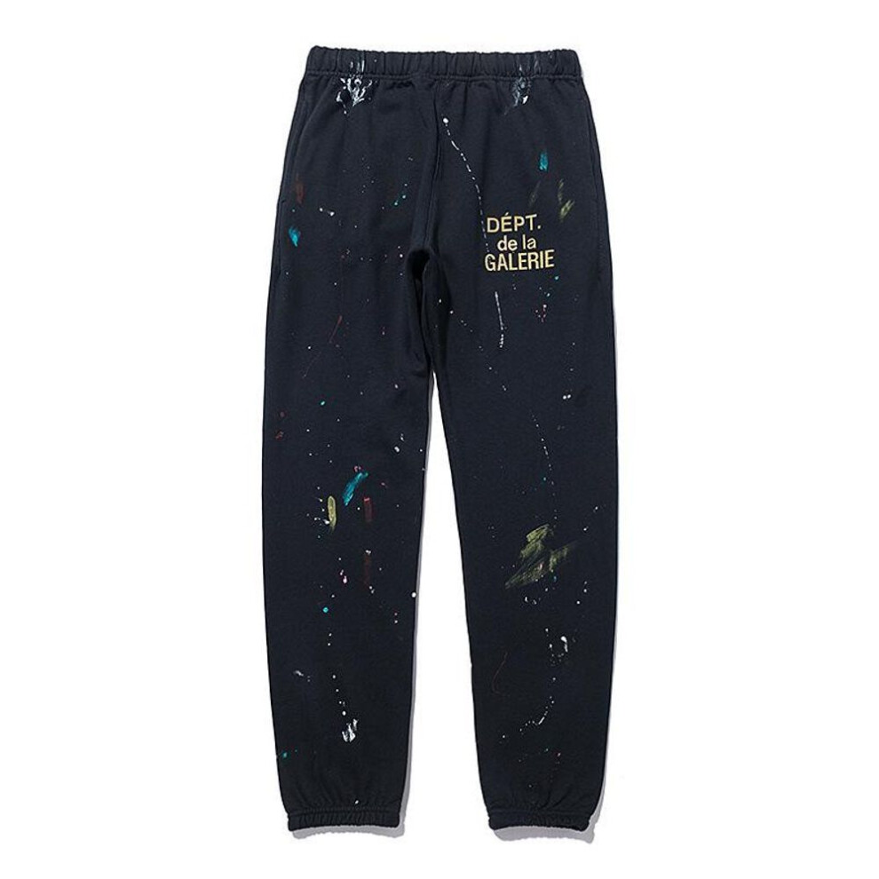 (black, Small) "unisex Splash Ink Graffiti Sweatpants