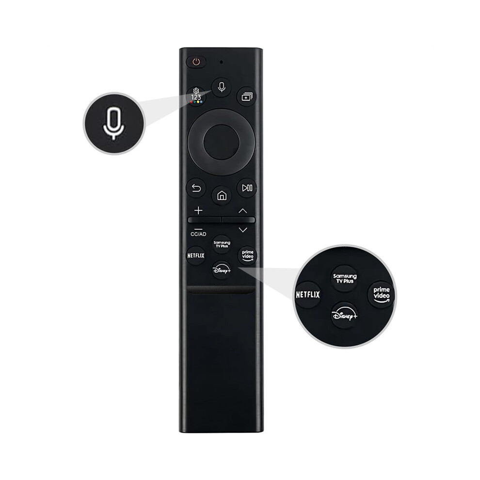 (BN59-01385A) BN59-01385A Replacement Voice Remote Control for Samsung Neo QLED UHD HDR FHD 4K 8K Smart TV 2019-2022 (No Solar Function)