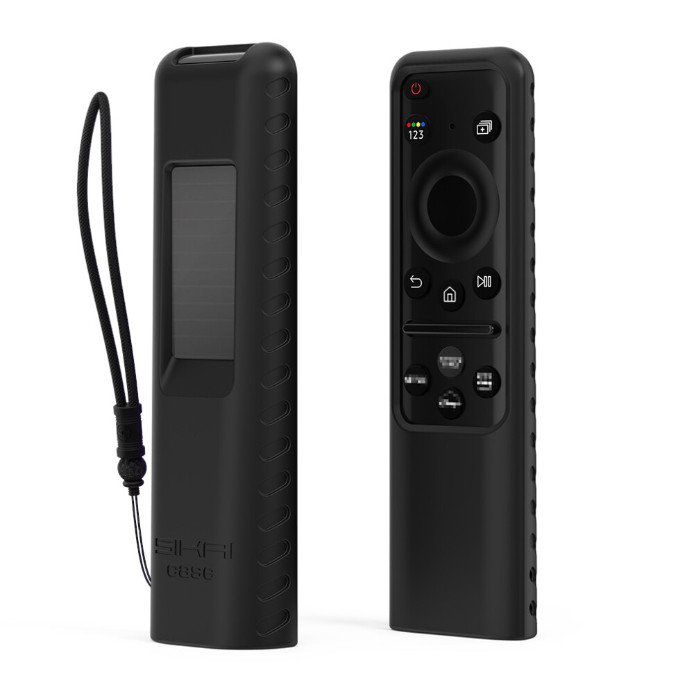 (Black) Sikai Remote Control Cover For 2023 Solar Charging Tm2360e Tm2361e Silicone Cover For Samsung Bn59-01432A Tv Remote Black 769764344125
