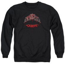 Trevco Sportswear MGM323-AS-2 Carrie Prom Queen Adult Crewneck Sweatshirt, Black - Medium