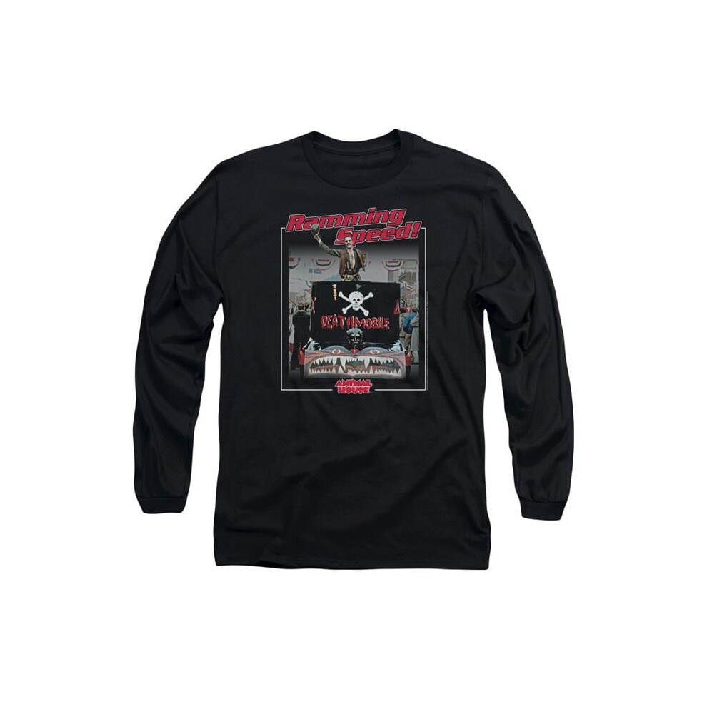 Trevco Sportswear UNI158-AL-1 Animal House Ramming Speed Adult Long Sleeve T-Shirt, Black - Small-image-OPC-PGCNXG9-NEW