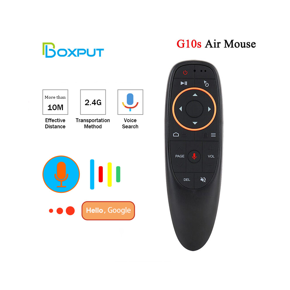 (G10S) G10S Pro BT Air Mouse 2.4G Wireless Gyroscope Smart Remote Control With Voice IR Learning  for Android TV Box H96 MAX X88 PRO X9