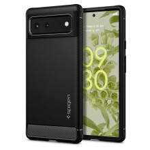 Spigen Rugged Armor Designed f   r Google Pixel 6 H   lle (2021) - Matt Schwarz