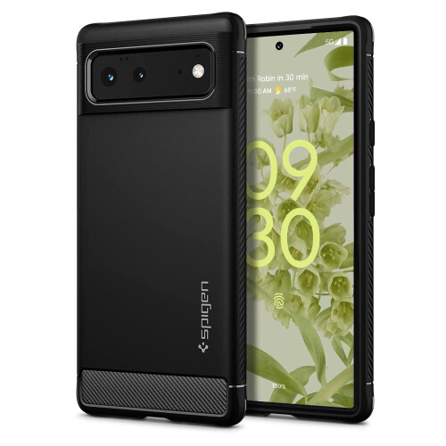 Spigen Spigen Rugged Armor Designed for google Pixel 6 case (2021) - Matte Bl