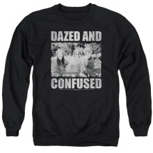 Trevco Sportswear UNI984-AS-2 Dazed & Confused Rock On Adult Crewneck Sweatshirt, Black - Medium