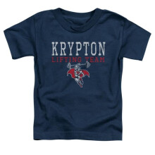 Trevco Sportswear DCO883-KT-1 DCO Krpton Lifting Toddler Short Sleeve T-Shirt, Navy - Large 4T