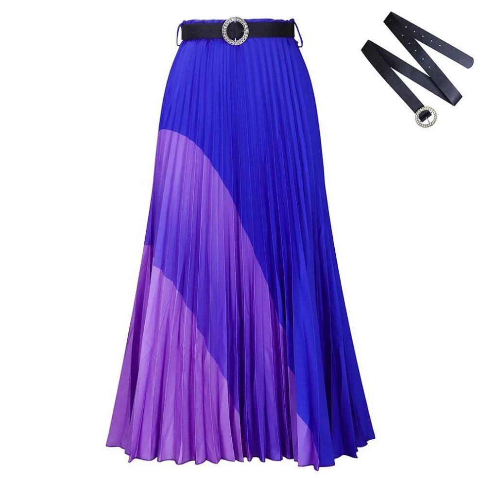 (XXL) Autumn 2023 Plus-Size Elastic Pleated A-Line Skirt for Women