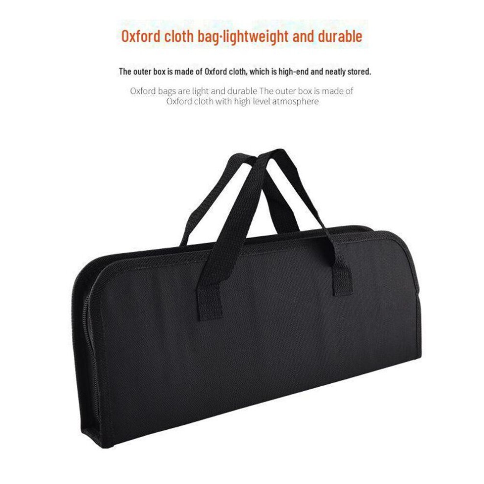 (18-piece set with bag) Outdoor Portable 18-piece Bbq Tool Set With Oxford Cloth Bag