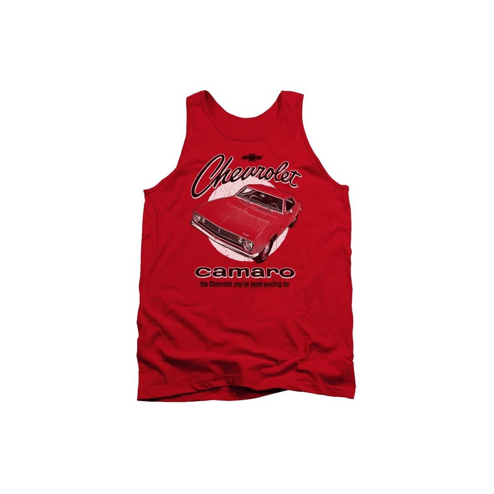 Trevco Sportswear CHV151-TK-4 Chevrolet Retro Camaro Adult Tank Top, Red - Extra Large-image-OPC-PGCPCV6-NEW