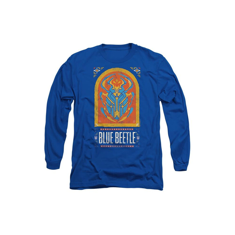 Trevco Sportswear BBTL10010-AL-4 Blue Beetle 2023 Archway Adult Long Sleeve T-Shirt, Royal - Extra Large-image-OPC-PGCPGND-NEW
