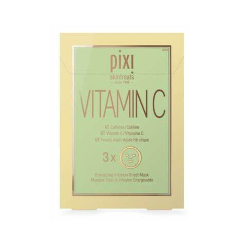 Pixi Skintreats Vitamin C Energising Infusion Sheet Mask - 3 Pack