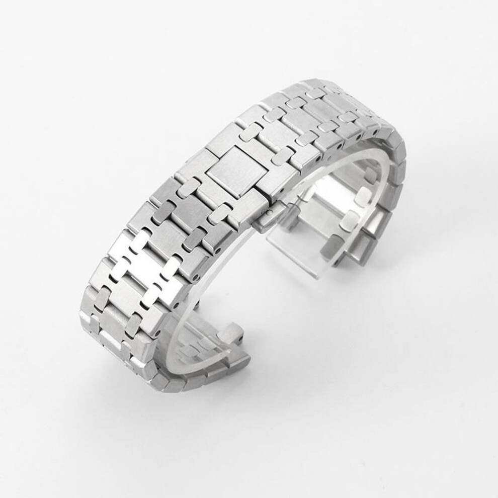 (26mm) "316 Stainless Steel Solid Watch Strap, Fits 41mm Ap Royal Oak 15400/15500, 26mm.