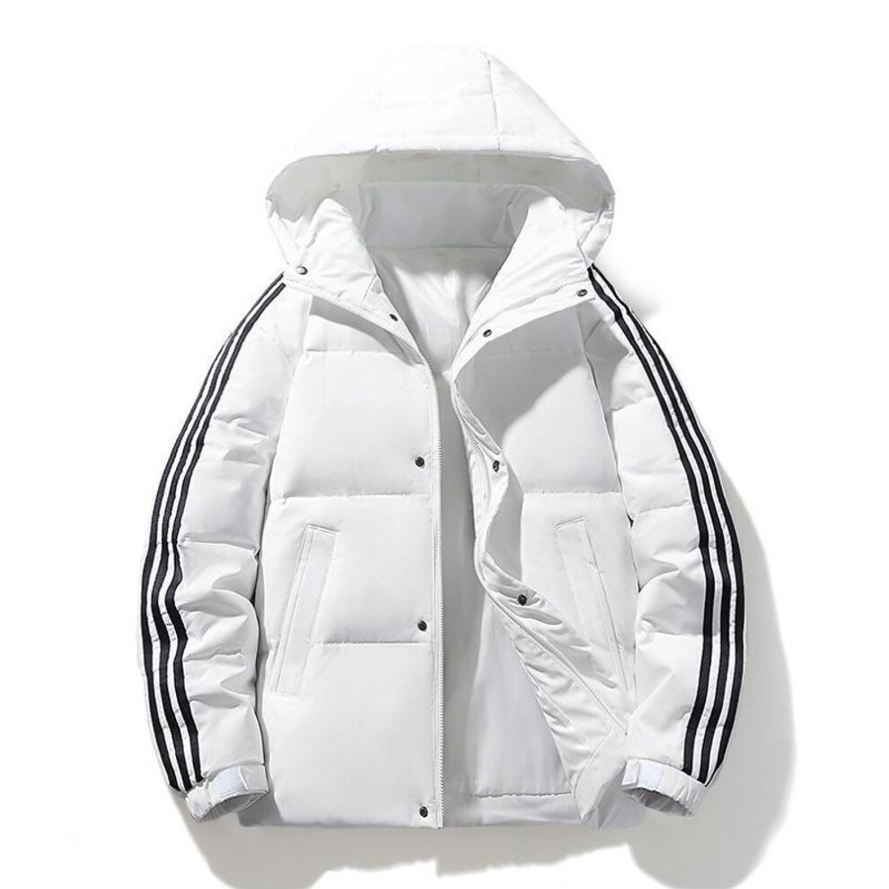 (white, Double Extra Large) "2023 Men's Trendy Thick Warm Winter Down Jacket