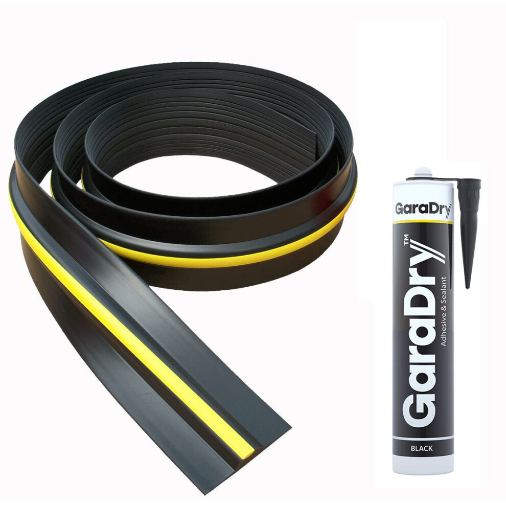Kit de joint de seuil de porte de garage haut 83 longueur | PVC flexible | Comp
