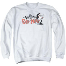 Trevco Sportswear CN232-AS-6 Billy & Mandy Logo Adult Crewneck Sweatshirt, White - 3X