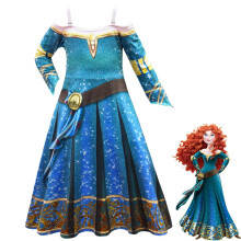 (3757 models, 100 yards) Cartoon Digital Print Cosplay Dress For Girls Dress Skirt