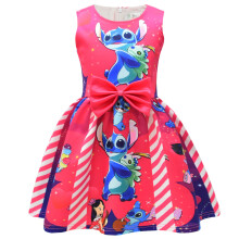 (9254 models, 130 yards) Cartoon Digital Print Children's Skirt Stilt Girls' Dress